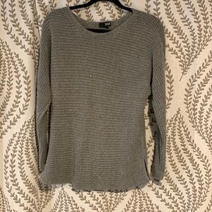 Ana gray sweater with silver shimmer